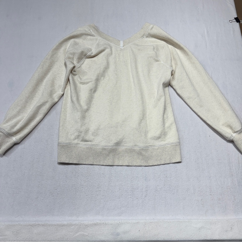 Aerie Cream V-Neck Sweater - Picture 6 of 7